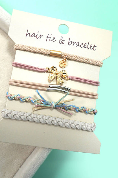 Boho Duo Hair Tie Bracelets – Fashion Meets Function