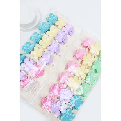 3-Pcs Mini Flower Hair Claw Set