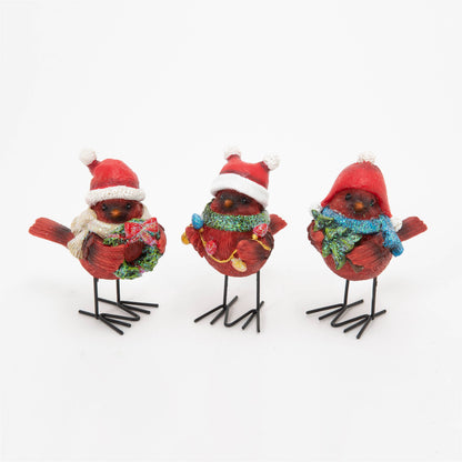 Christmas 4.5"H Resin Holiday Cardinal