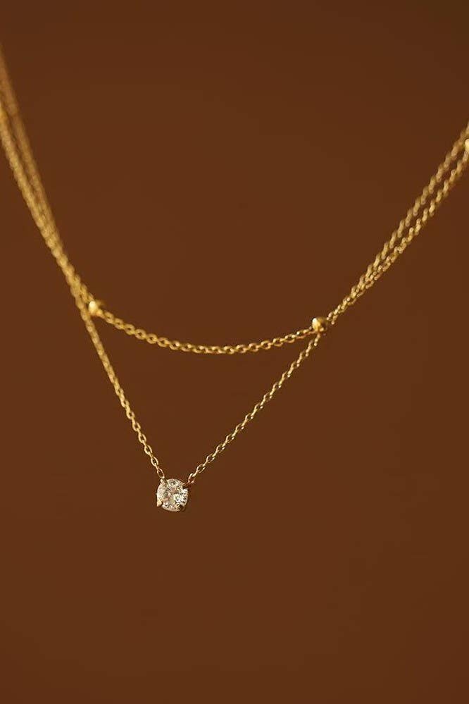 18K Stainless Multi-Layer Necklace