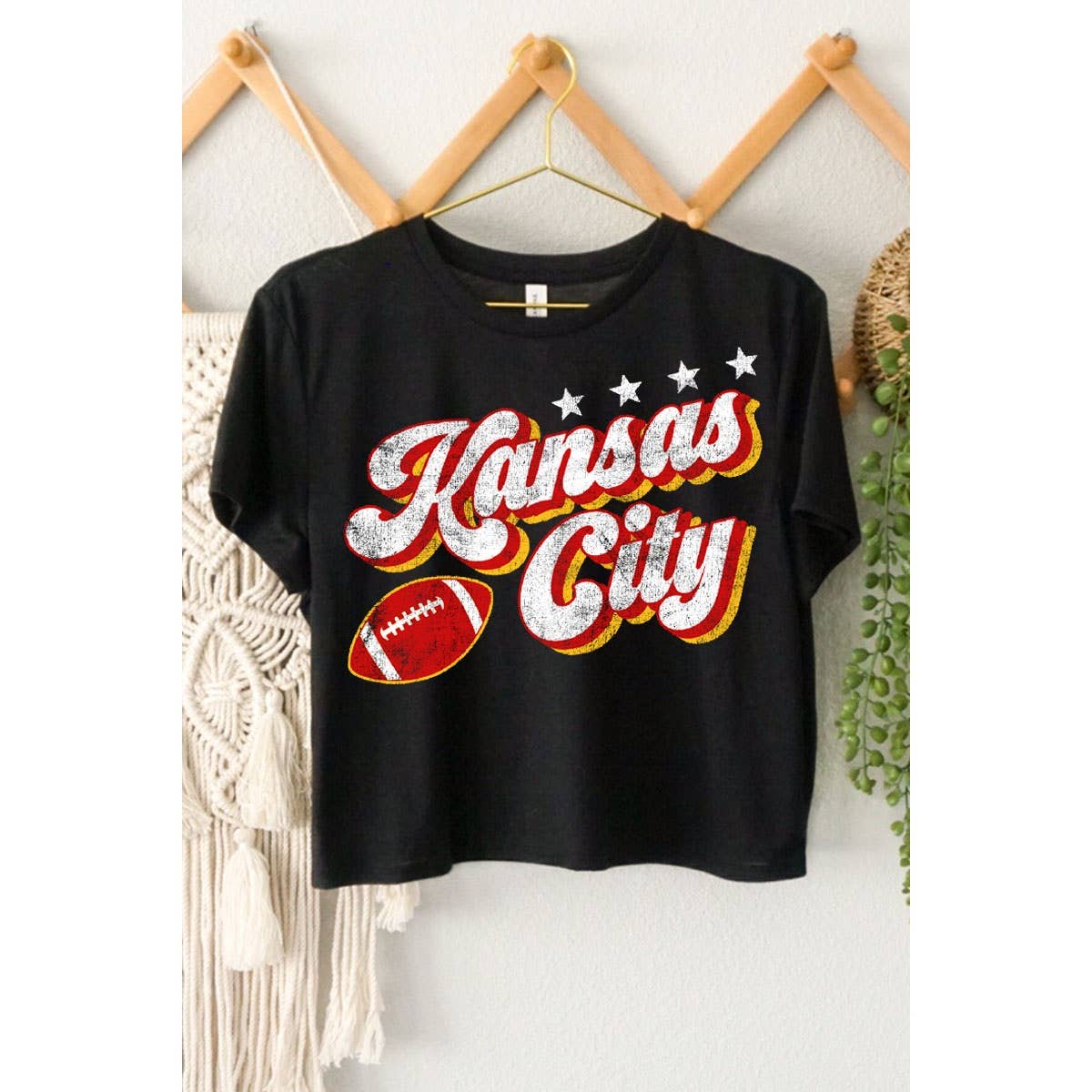 Kansas City Vintage Graphic Cropped Tee