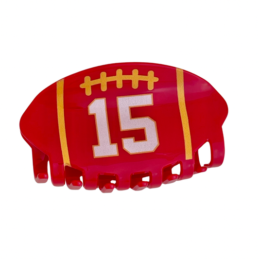 #15 Football Claw Clip