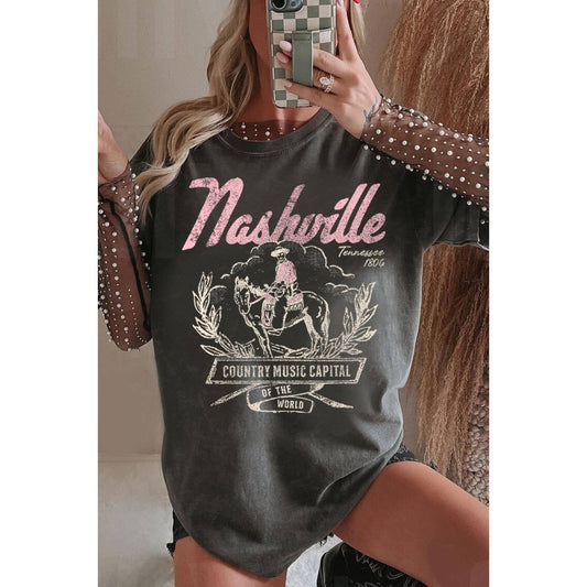 Nashville Mineral Washed Oversized T-shirt