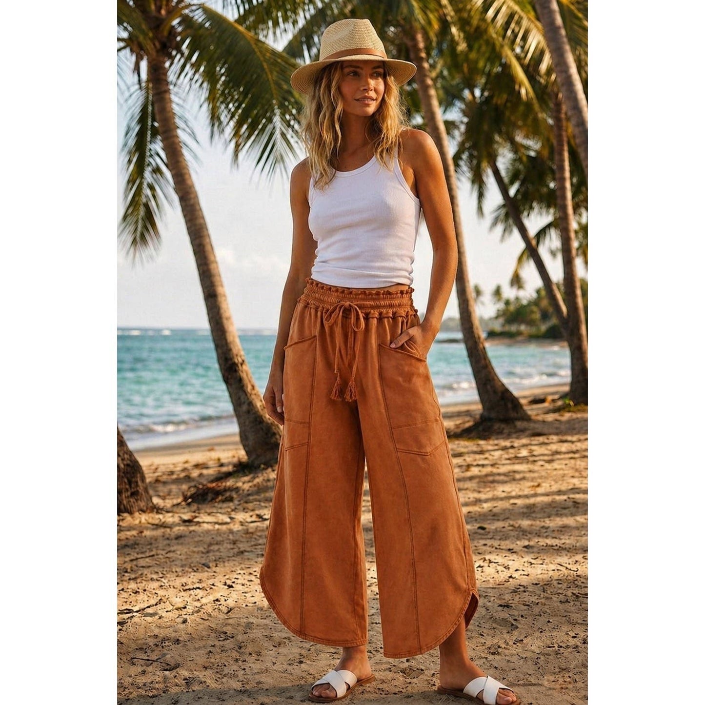 Tulip Mineral Wash Relaxed Pocket Pants