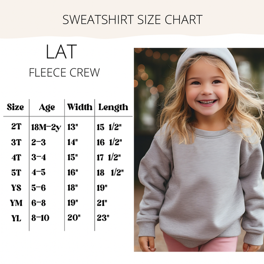 Girls Retro Valentine Sweatshirt