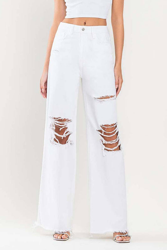 90'S VINTAGE SUPER HIGH RISE LOOSE JEANS