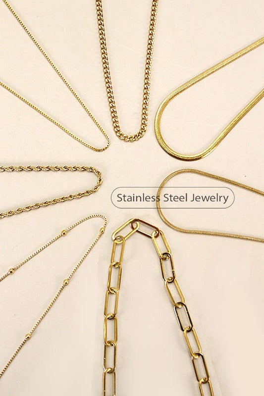 STAINLESS STEEL WATERPROOF TARNISH FREE NECKLACE