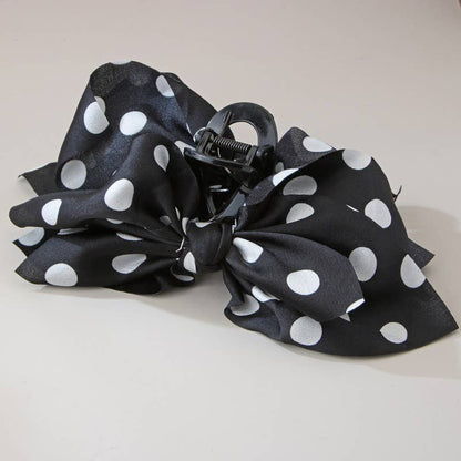 POLKA DOT BOHO VINTAGE HAIR CLAW CLIPS | 40H1021