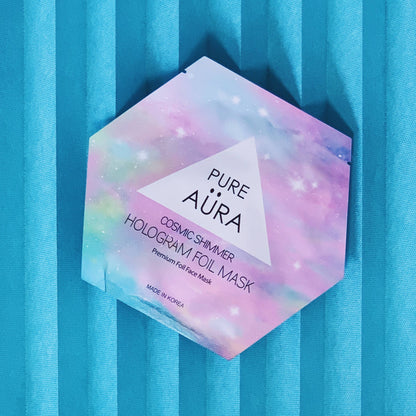 Holographic Foil Charcoal Face Mask
