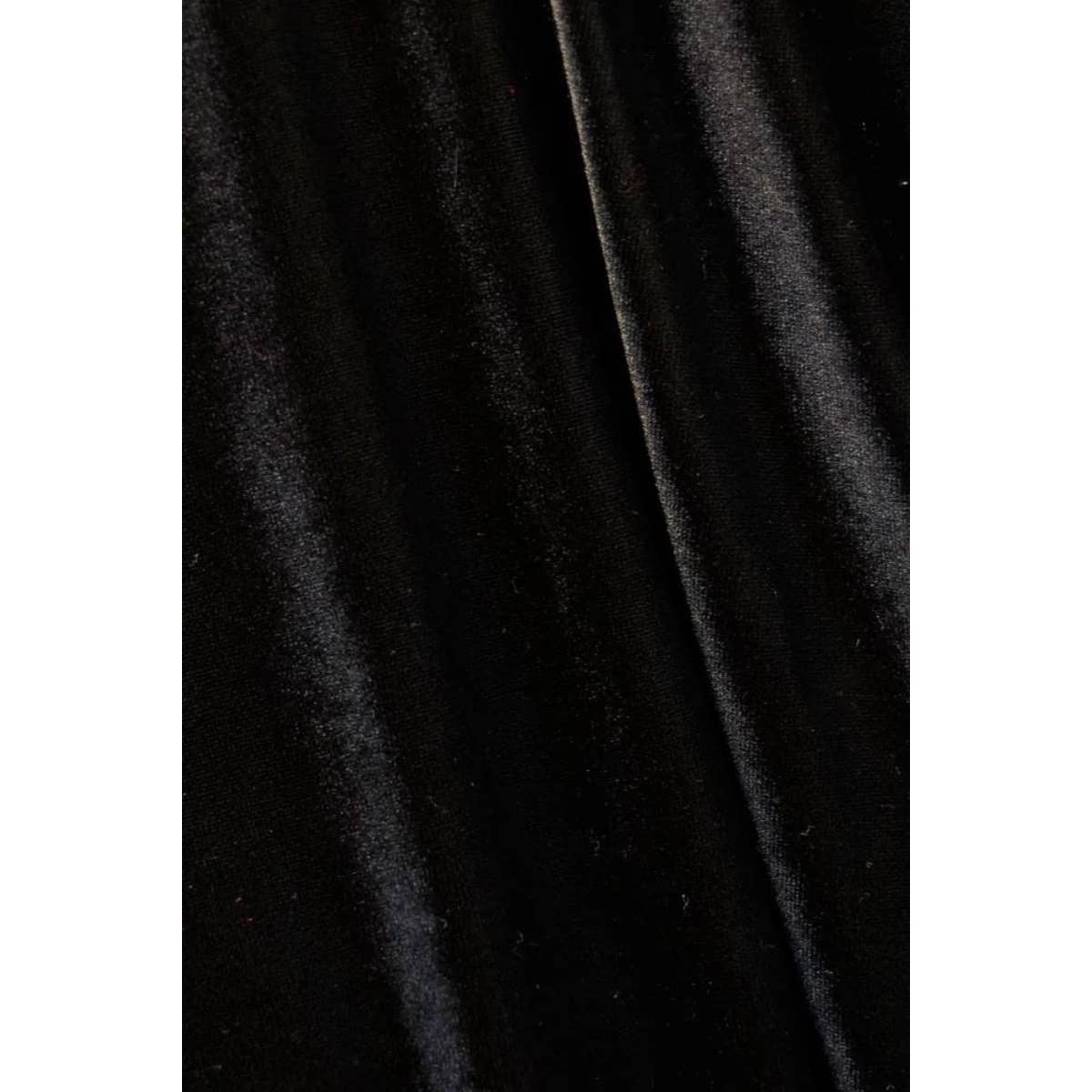 VelvetPuff Sleeve Deep V-neck Short Dress