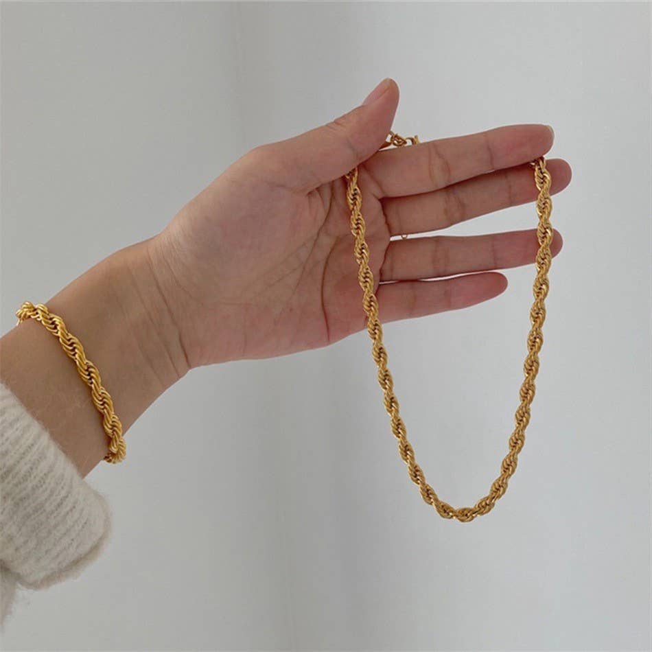 Stainless Steel Waterproof Tarnish-Free All Different Chain Bracelet