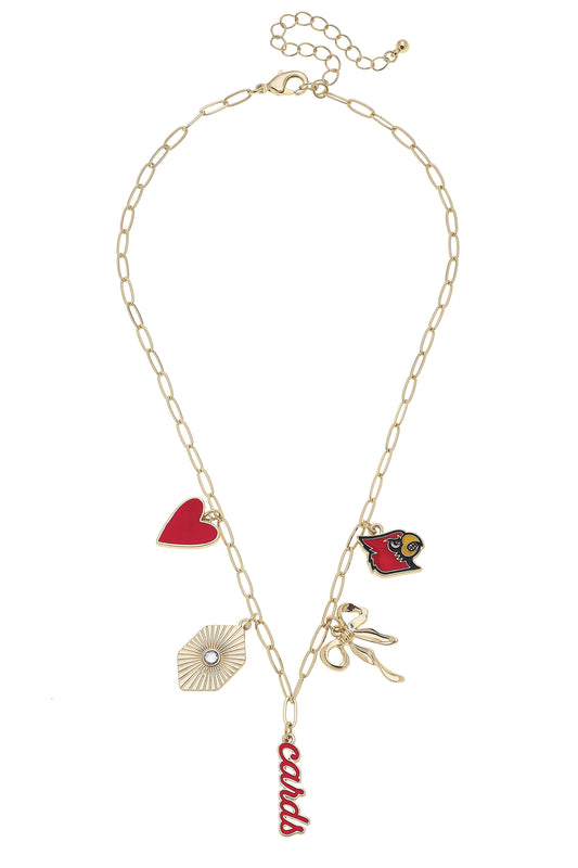 Louisville Cardinals Paper Clip Charm Collector Necklace