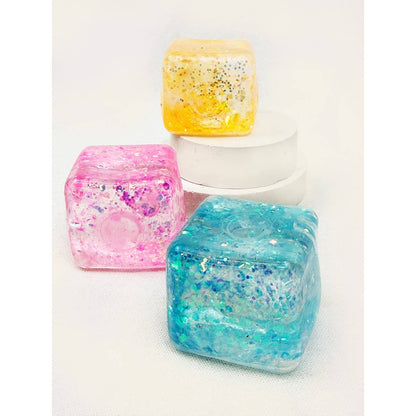 Glitter Ice Cube Squishy Fidget Toy