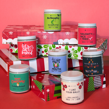 Be Naughty, Save Santa A Trip!- Funny Holiday Candle 9oz