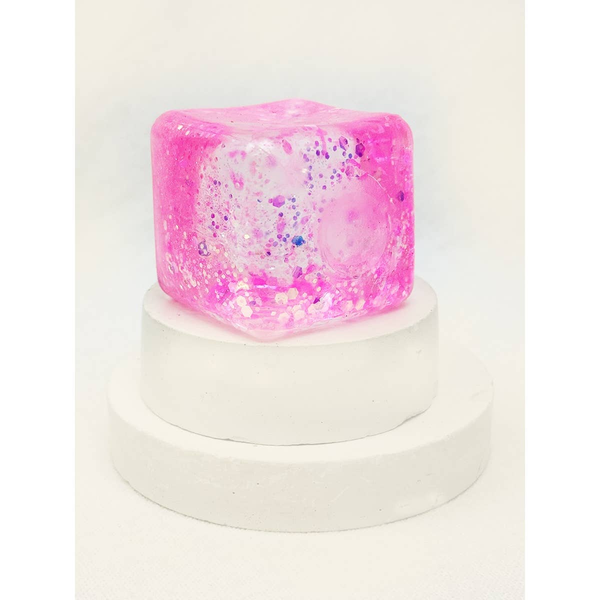 Glitter Ice Cube Squishy Fidget Toy