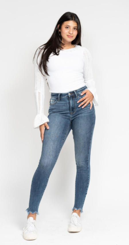 Judy Blue Skinny Shark Hem
