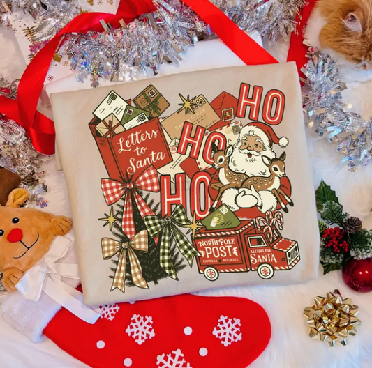 Letters To Santa Retro Collage Sweatshirt